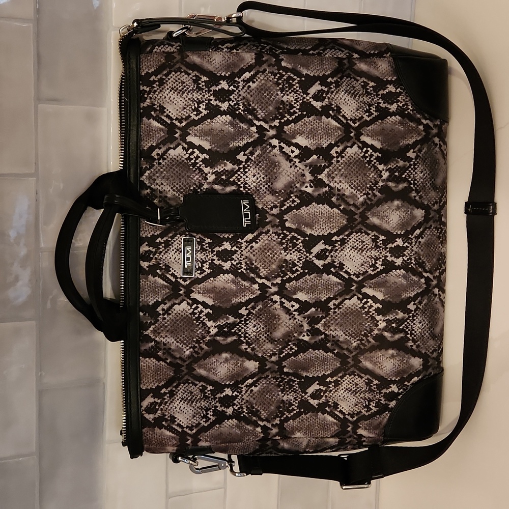 Tumi Snake Print Laptop Bag.